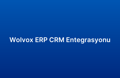 Wolvox ERP CRM Entegrasyonu