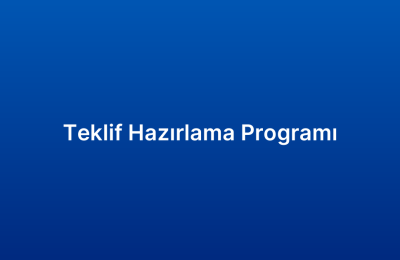 Teklif Hazırlama Programı