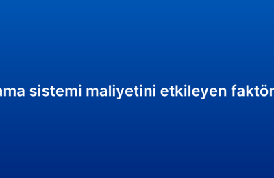 CRM raporlama sistemi maliyetini etkileyen faktörler nelerdir?