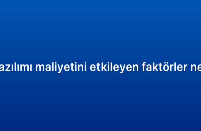 CRM yazılımı maliyetini etkileyen faktörler nelerdir?