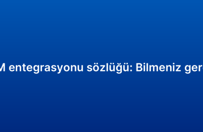 E-ticaret CRM entegrasyonu sözlüğü: Bilmeniz gereken terimler