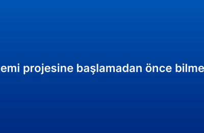 Satış CRM sistemi projesine başlamadan önce bilmeniz gerekenler